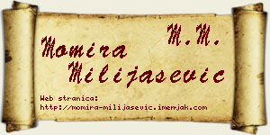 Momira Milijašević vizit kartica